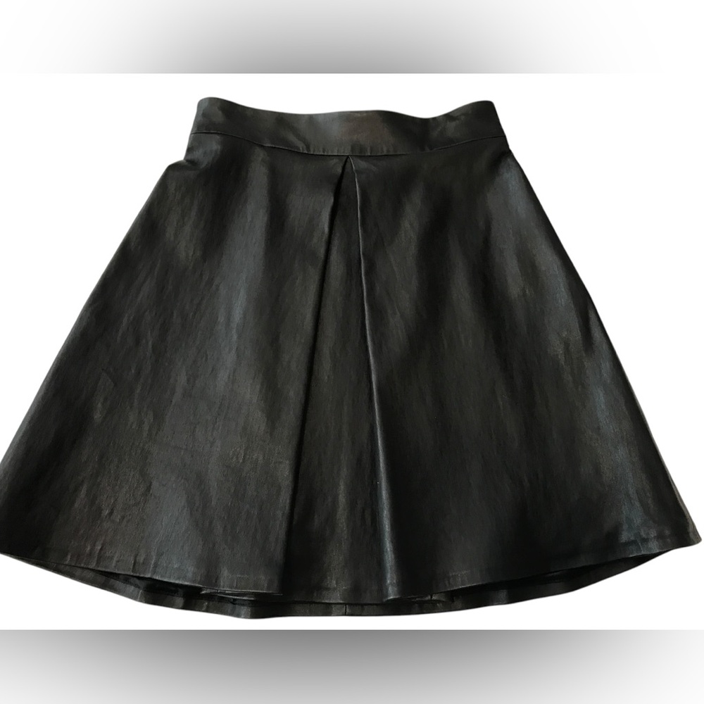 CUSHNIE ET OCHS****Classic Leather Black A-Line Skirt***US 4 $1985 - Picture 3 of 5